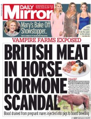 Daily Mirror () Newspaper Front Page for 26 January 2017