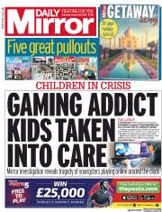 Daily Mirror () Newspaper Front Page for 26 January 2019