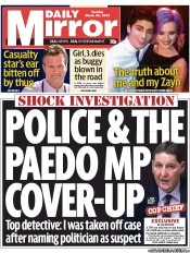 Daily Mirror () Newspaper Front Page for 26 March 2013