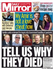 Daily Mirror () Newspaper Front Page for 26 March 2021