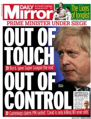 Daily Mirror () Newspaper Front Page for 26 May 2021