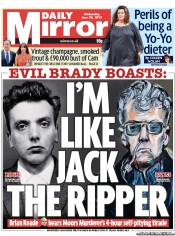 Daily Mirror () Newspaper Front Page for 26 June 2013