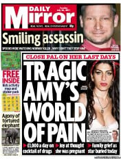 Daily Mirror () Newspaper Front Page for 26 July 2011