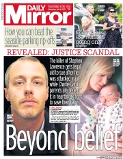 Daily Mirror () Newspaper Front Page for 26 July 2017