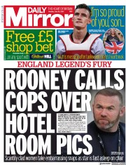 Daily Mirror () Newspaper Front Page for 26 July 2021