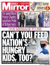 Daily Mirror () Newspaper Front Page for 27 October 2020