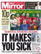 Daily Mirror () Newspaper Front Page for 27 December 2018