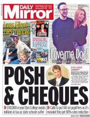 Daily Mirror () Newspaper Front Page for 27 April 2019