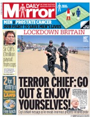 Daily Mirror () Newspaper Front Page for 27 May 2017