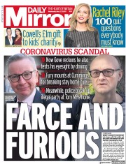 Daily Mirror () Newspaper Front Page for 27 May 2020