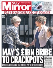 Daily Mirror () Newspaper Front Page for 27 June 2017