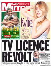 Daily Mirror () Newspaper Front Page for 27 June 2019