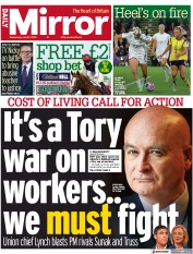 Daily Mirror () Newspaper Front Page for 27 July 2022