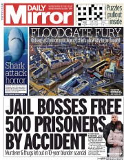 Daily Mirror () Newspaper Front Page for 28 December 2015