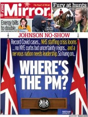 Daily Mirror () Newspaper Front Page for 28 December 2021