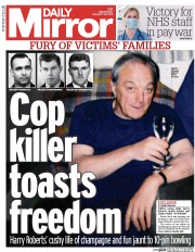 Daily Mirror () Newspaper Front Page for 28 January 2015
