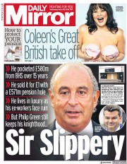 Daily Mirror () Newspaper Front Page for 28 March 2018