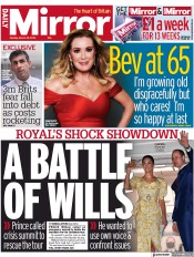 Daily Mirror () Newspaper Front Page for 28 March 2022