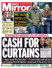 Daily Mirror () Newspaper Front Page for 28 April 2021