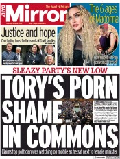 Daily Mirror () Newspaper Front Page for 28 April 2022