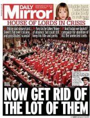 Daily Mirror () Newspaper Front Page for 28 July 2015