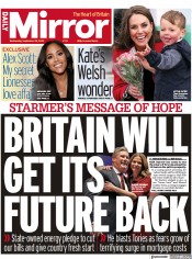 Daily Mirror () Newspaper Front Page for 28 September 2022