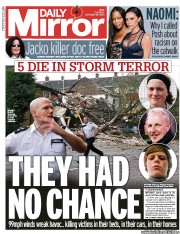 Daily Mirror () Newspaper Front Page for 29 October 2013
