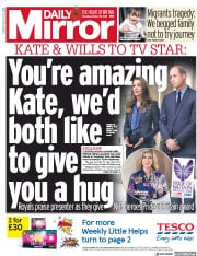 Daily Mirror () Newspaper Front Page for 29 October 2020