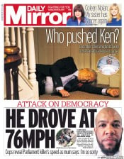Daily Mirror () Newspaper Front Page for 29 March 2017
