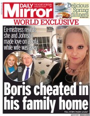 Daily Mirror () Newspaper Front Page for 29 March 2021