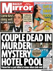Daily Mirror () Newspaper Front Page for 29 April 2013