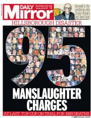 Daily Mirror () Newspaper Front Page for 29 June 2017