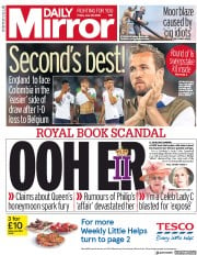 Daily Mirror () Newspaper Front Page for 29 June 2018