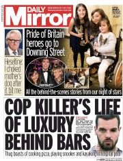Daily Mirror () Newspaper Front Page for 2 November 2016
