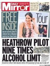 Daily Mirror () Newspaper Front Page for 2 November 2018