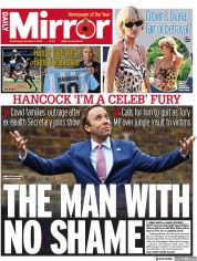Daily Mirror () Newspaper Front Page for 2 November 2022