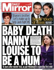 Daily Mirror () Newspaper Front Page for 2 December 2013