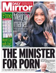 Daily Mirror () Newspaper Front Page for 2 December 2017