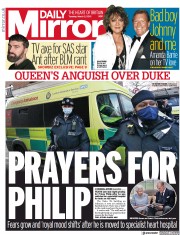 Daily Mirror () Newspaper Front Page for 2 March 2021