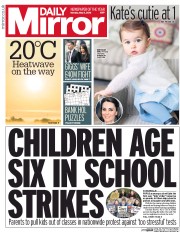 Daily Mirror () Newspaper Front Page for 2 May 2016