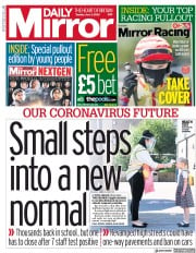 Daily Mirror () Newspaper Front Page for 2 June 2020