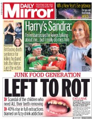 Daily Mirror () Newspaper Front Page for 30 November 2018