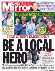 Daily Mirror () Newspaper Front Page for 30 December 2019