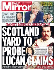 Daily Mirror () Newspaper Front Page for 30 January 2020