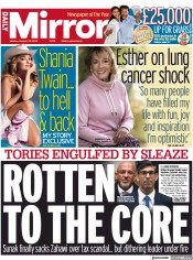 Daily Mirror () Newspaper Front Page for 30 January 2023