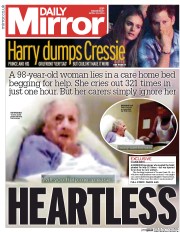 Daily Mirror () Newspaper Front Page for 30 April 2014
