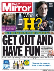 Daily Mirror () Newspaper Front Page for 30 April 2021