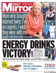 Daily Mirror () Newspaper Front Page for 30 August 2018