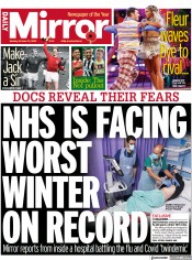 Daily Mirror () Newspaper Front Page for 31 October 2022