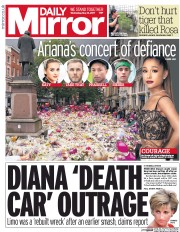 Daily Mirror () Newspaper Front Page for 31 May 2017